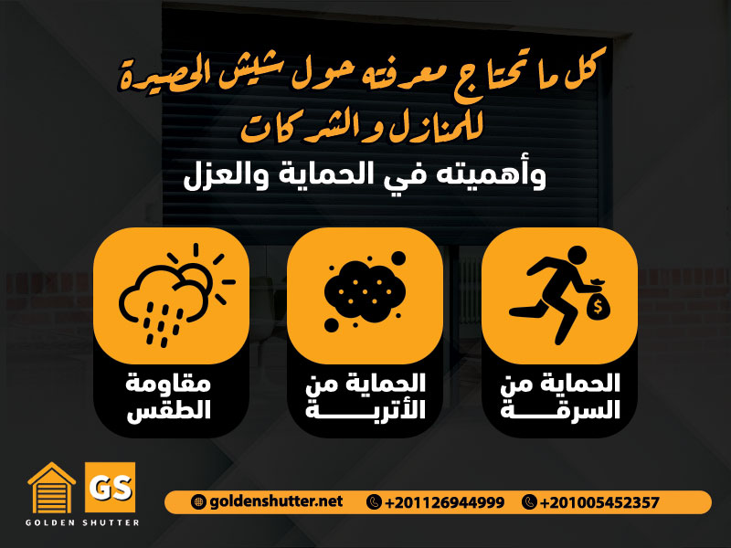كل ما تحتاج معرفته حول شيش الحصيرة للمنازل والشركات وأهميته في الحماية والعزل