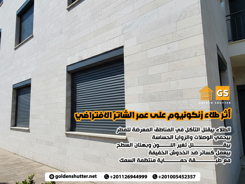 أثر طلاء زنكونيوم على عمر الشاتر الافتراضي