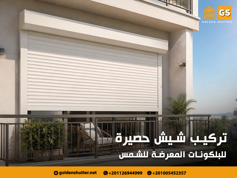 تركيب شيش حصيرة للبلكونات المعرضة للشمس