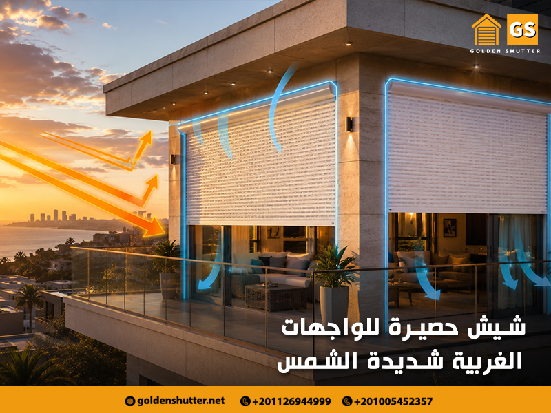 شيش حصيرة للواجهات الغربية شديدة الشمس